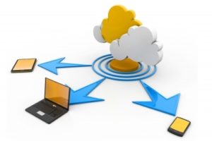 Cloud computing for a mobile sales force